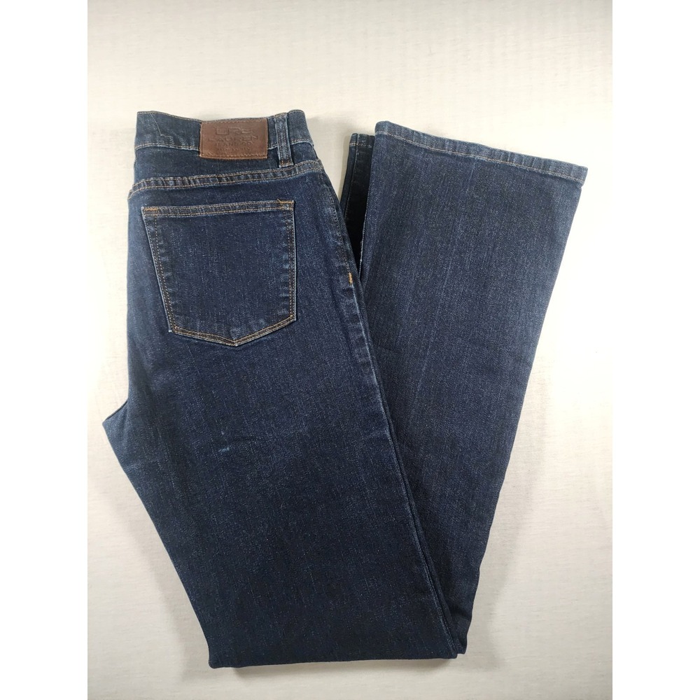 Lauren Ralph Lauren Y2k Straight Mini Flare Classic Denim Womens 8 Mid‎ Rise
